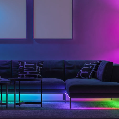 50ft RGB Remote Control Peel-and-Stick Installation LED Light Strip