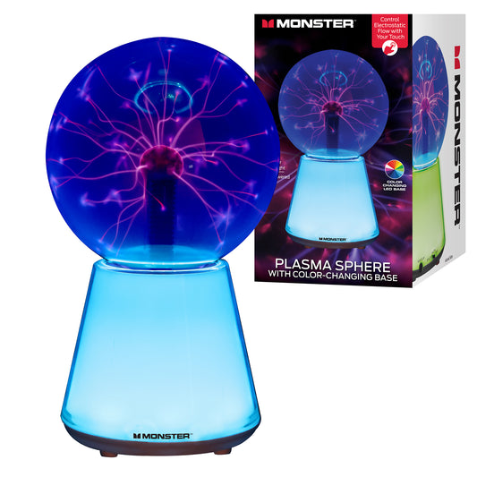 5.5" Plasma Sphere Multicolor Base, Timer Mode, Control Electrostatic Flow with Touch
