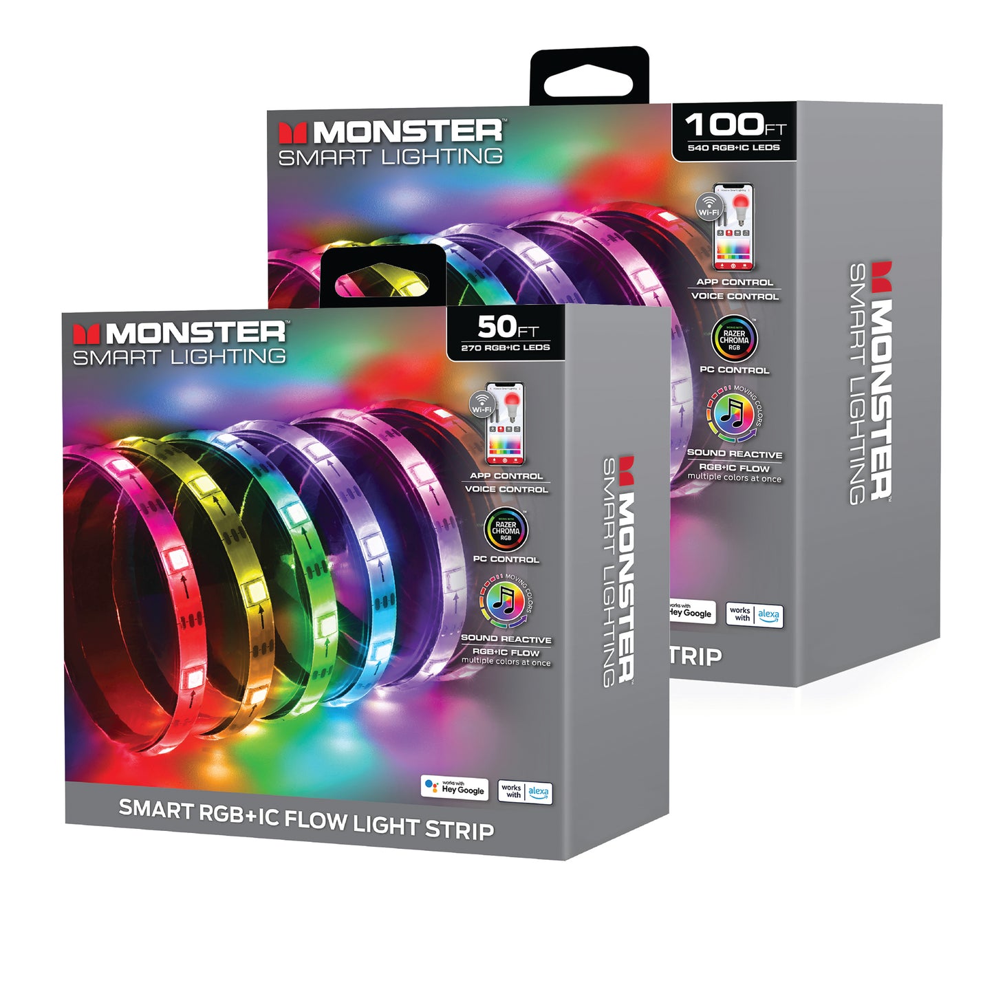 Smart Sound Reactive Color Flow Indoor LED Light Strip, Razer Chroma