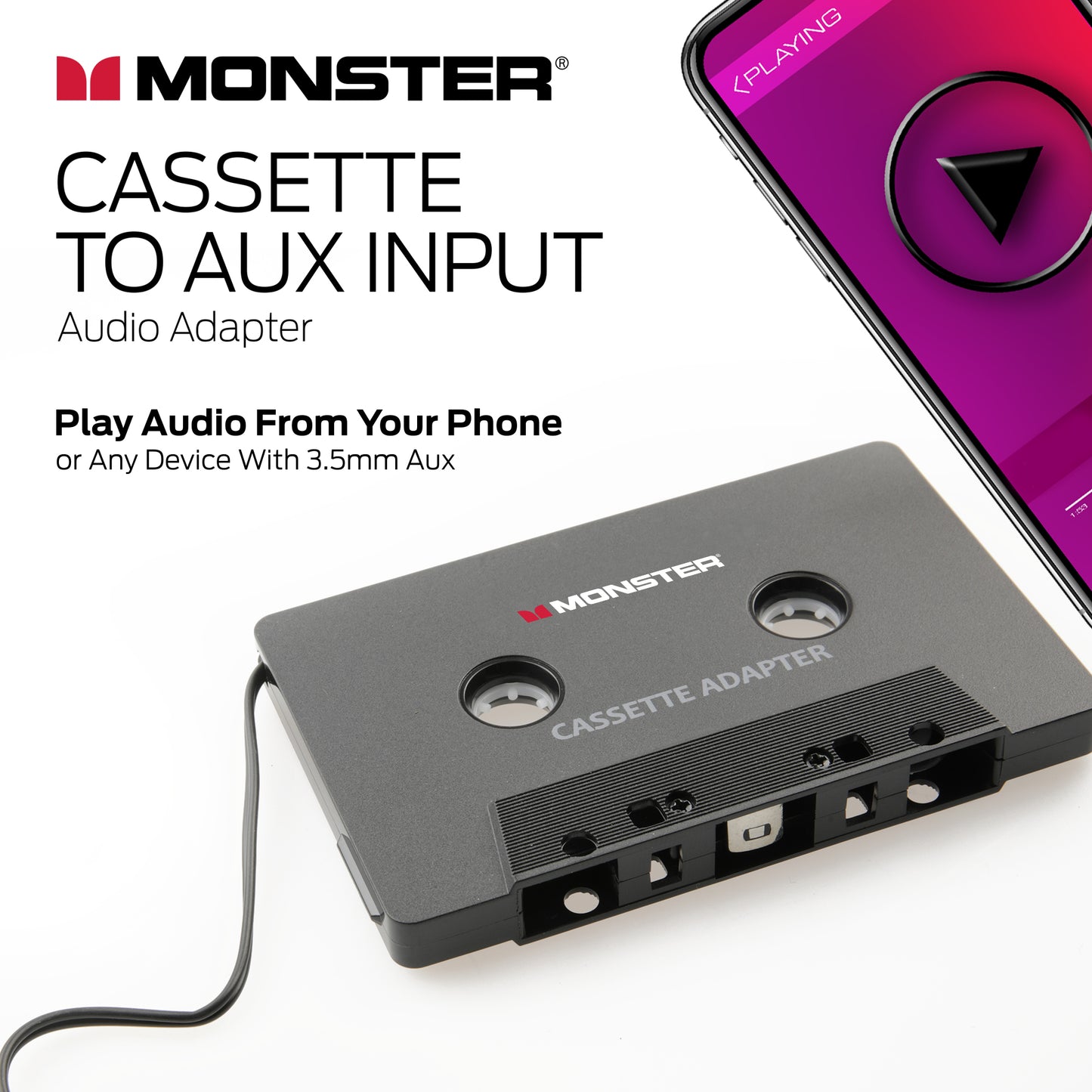 Car Cassette to Aux Adapter - Bridge the Old & New Media