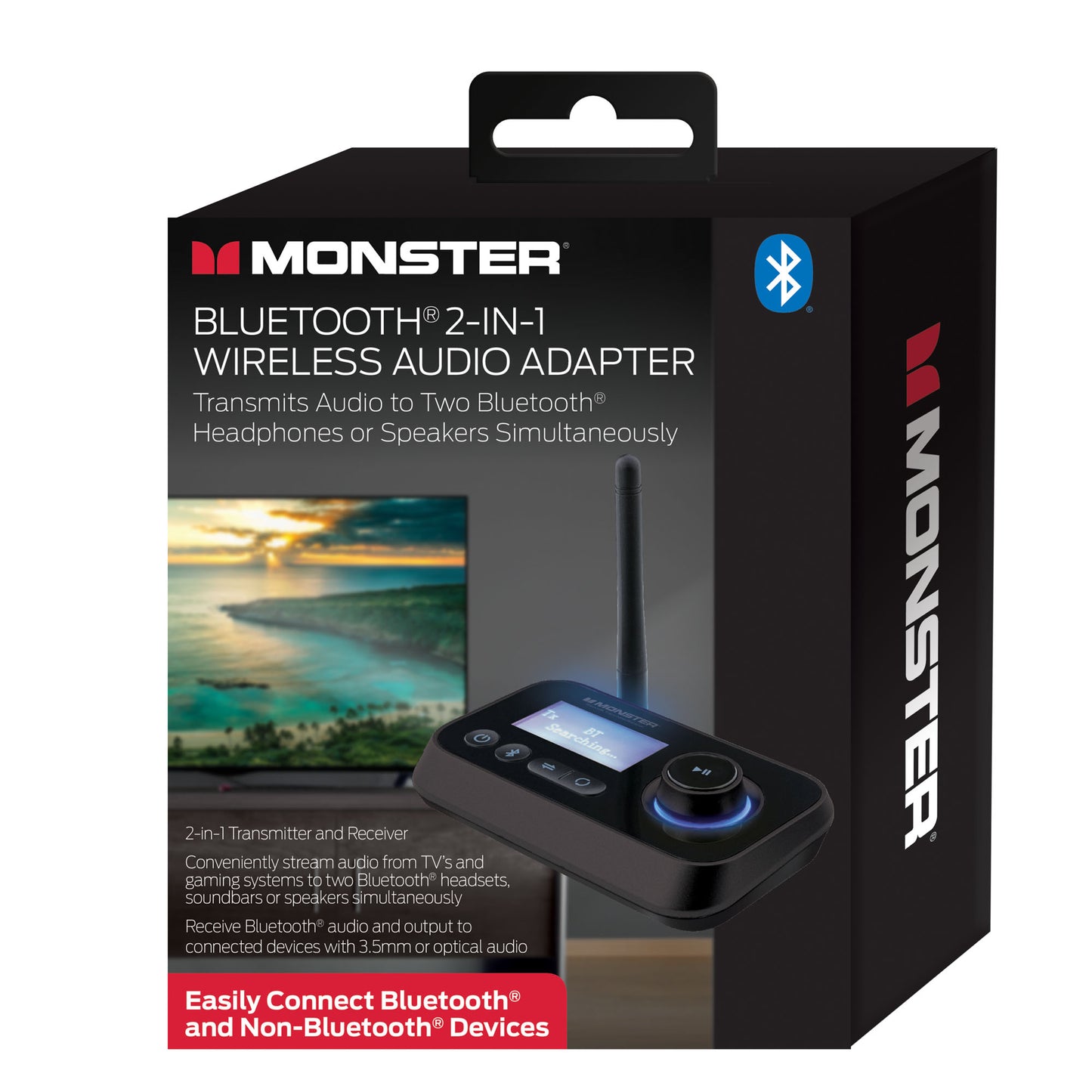 2 In 1 Bluetooth TV Transmitter Receiver, Make Non-Bluetooth Items Bluetooth
