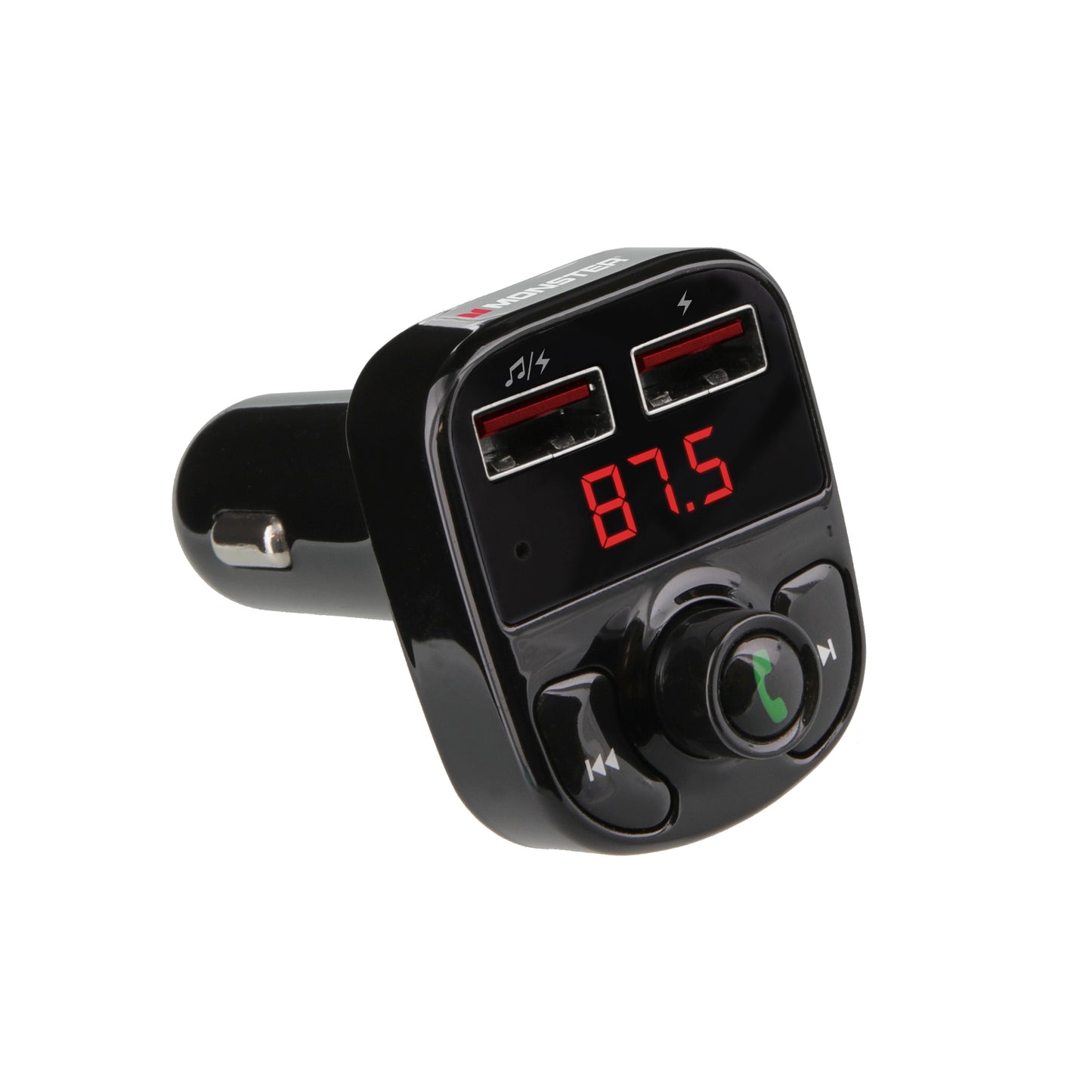 Bluetooth FM Transmitter With 3.1 Amp USB Charging Ports, USB/USB-A