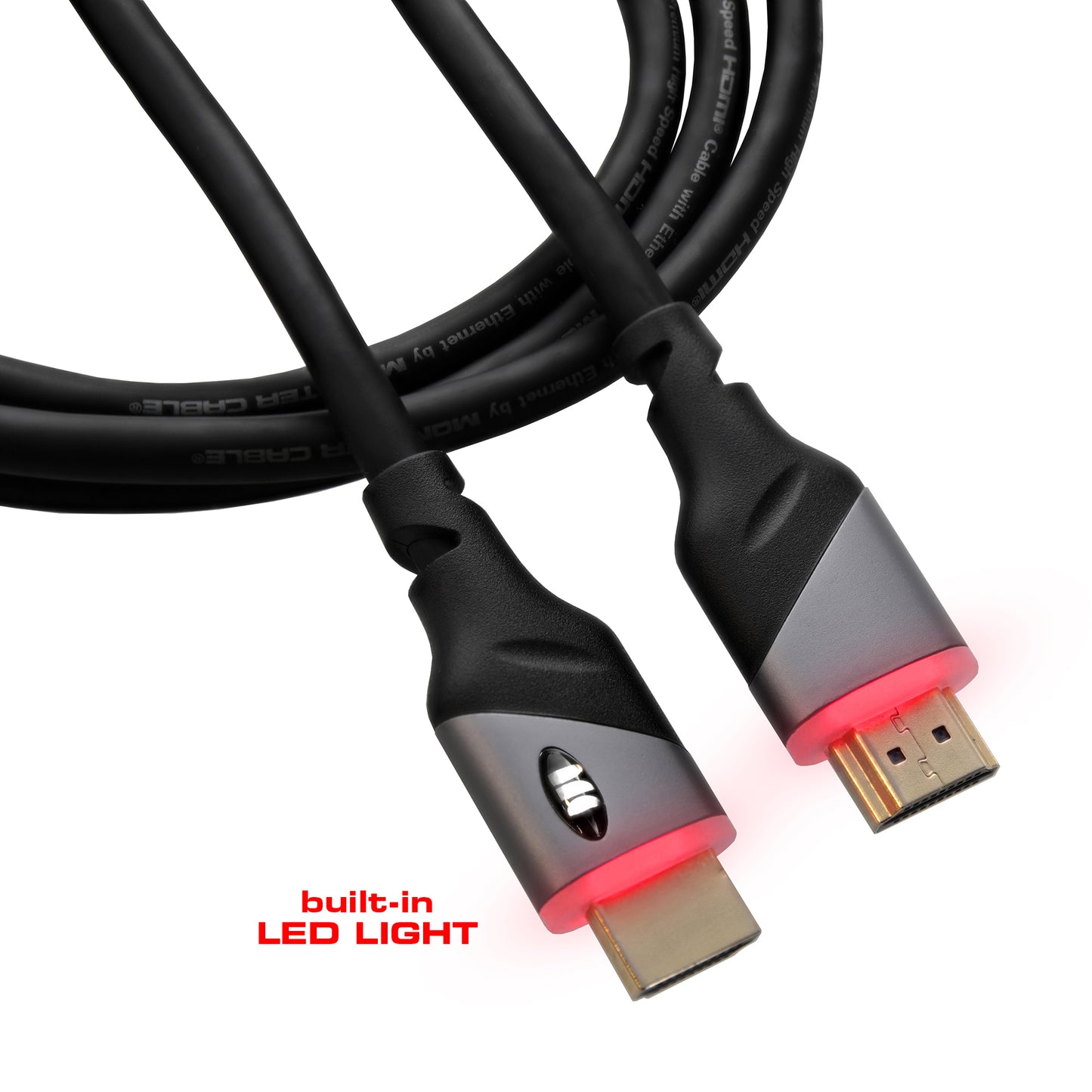 Built-in LED Light 4K HDR 6ft High Speed HDMI Cable