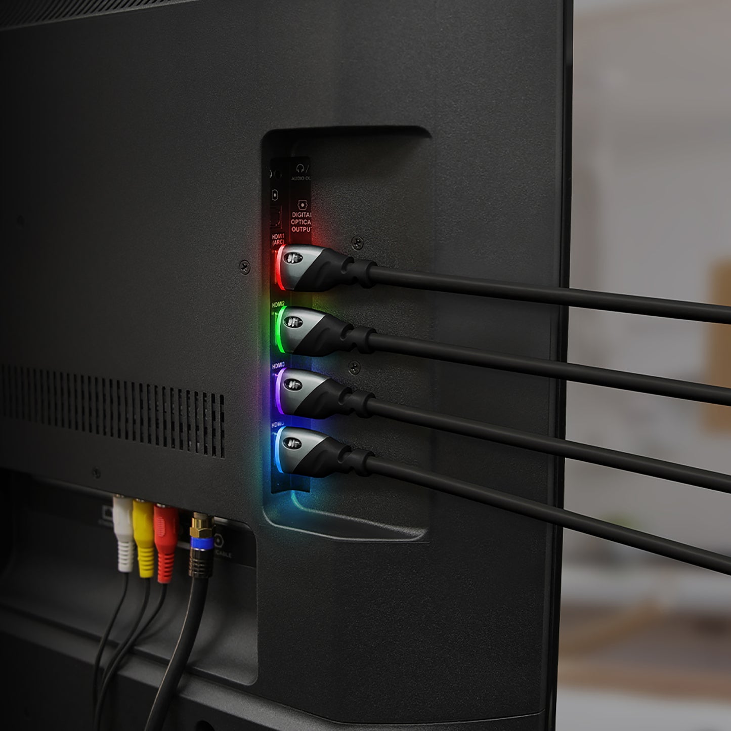 Built-in LED Light 4K HDR 6ft High Speed HDMI Cable