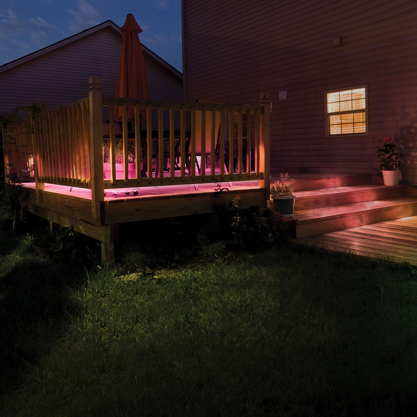 Outdoor 16.4 ft Multi-Color LED Light Strip, Multi-White