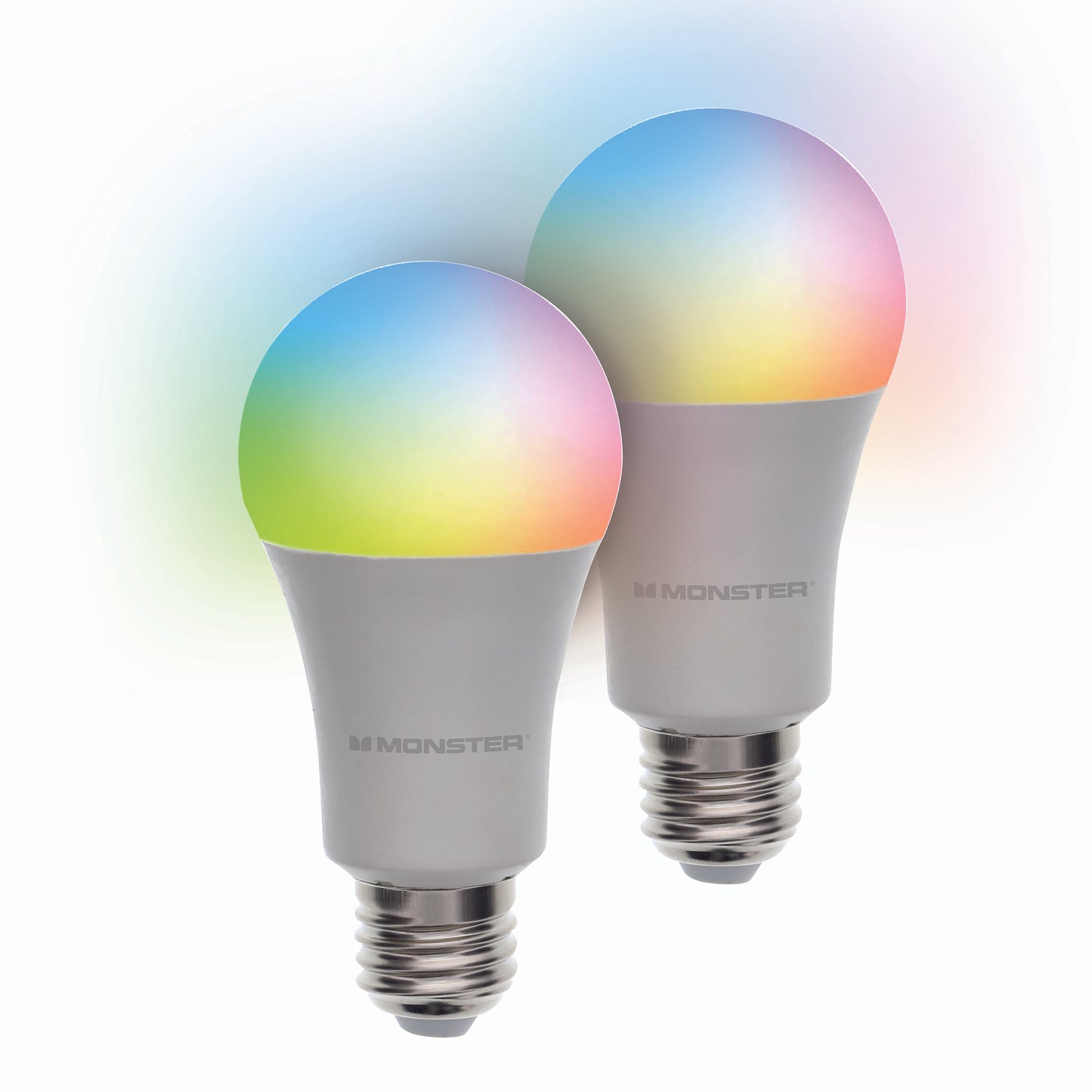 2-Pack Multi-Color and Warm-White Smart LED 60W Light Bulb E26 A19