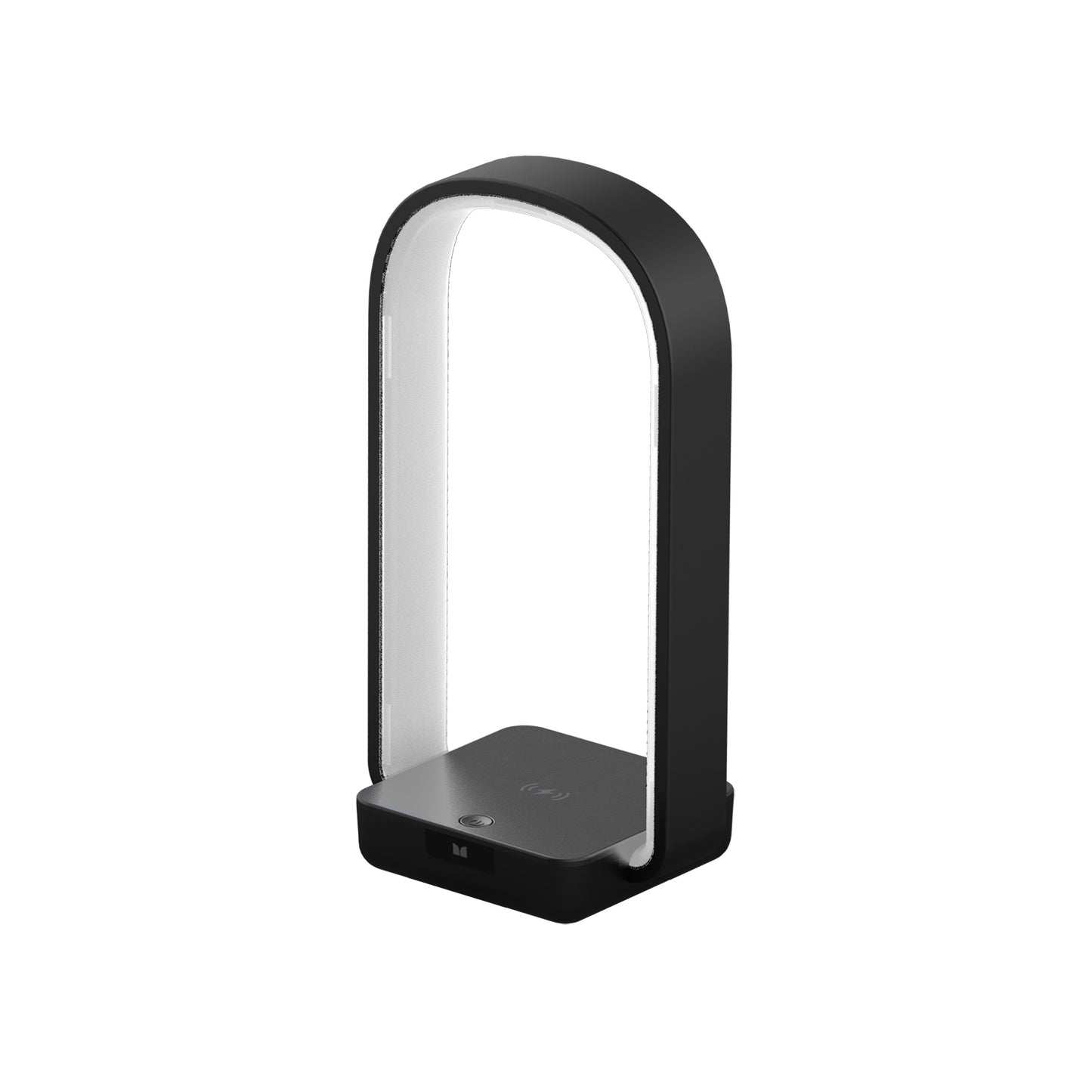 Wireless 10W Sound Reactive LED Arc Light Lamp Charging Station, Remote Control