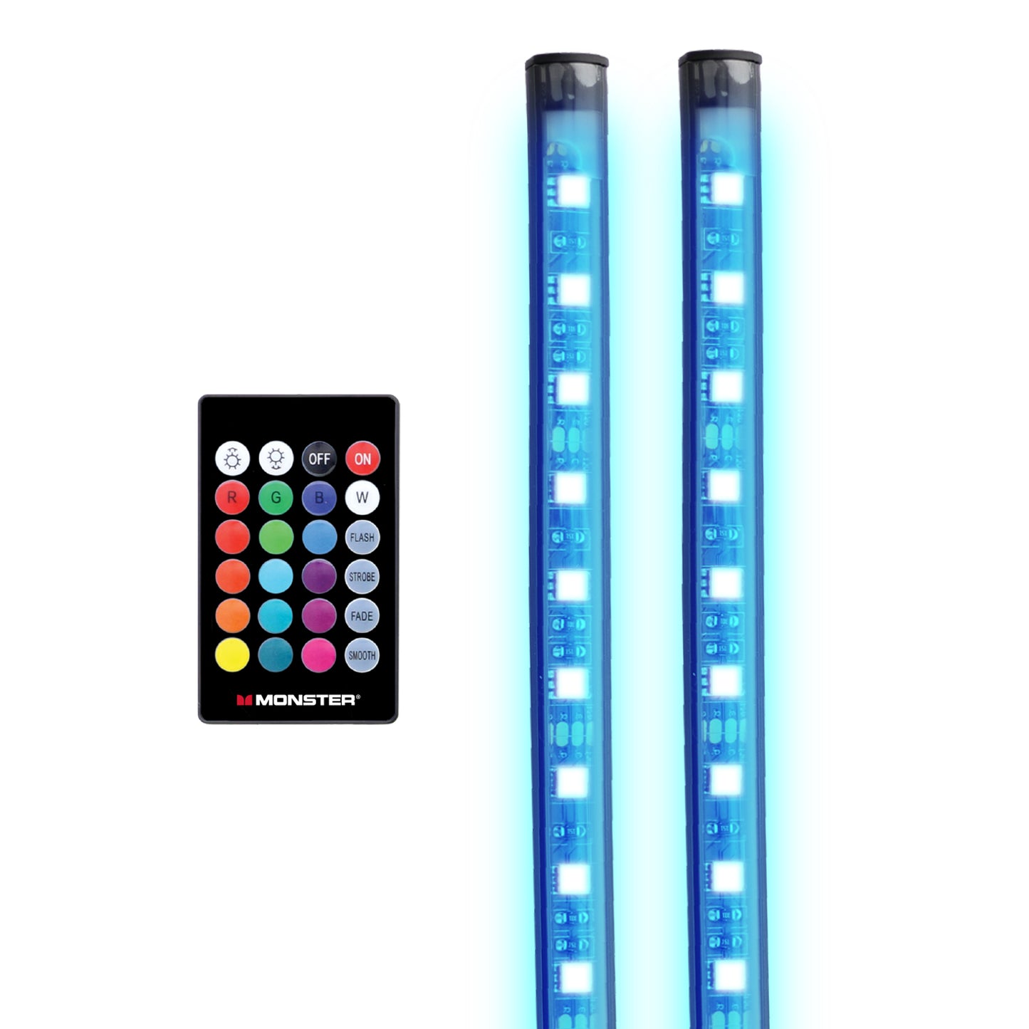 2-Pack Bluetooth Car Interior LED Accent Lights