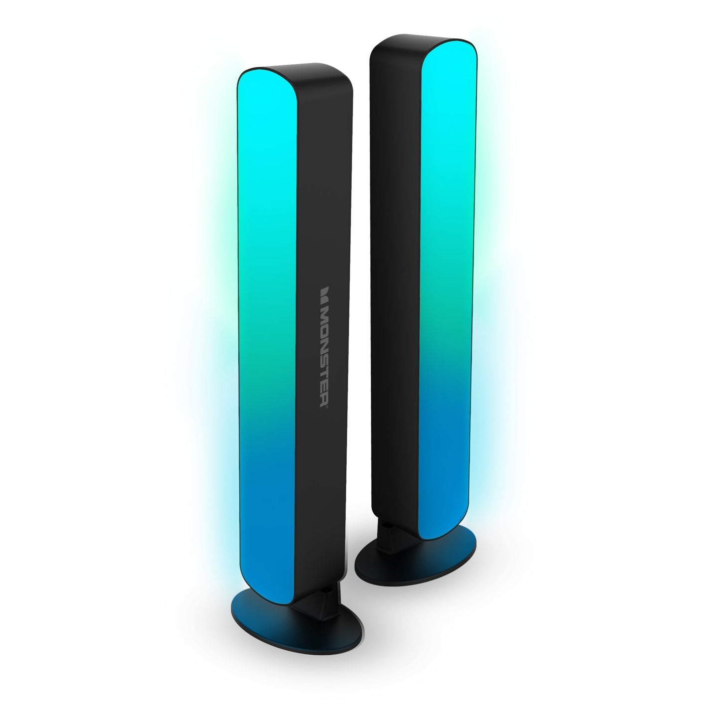 2-Pack Multi-Color LED Light Bar with Multi-Position Base