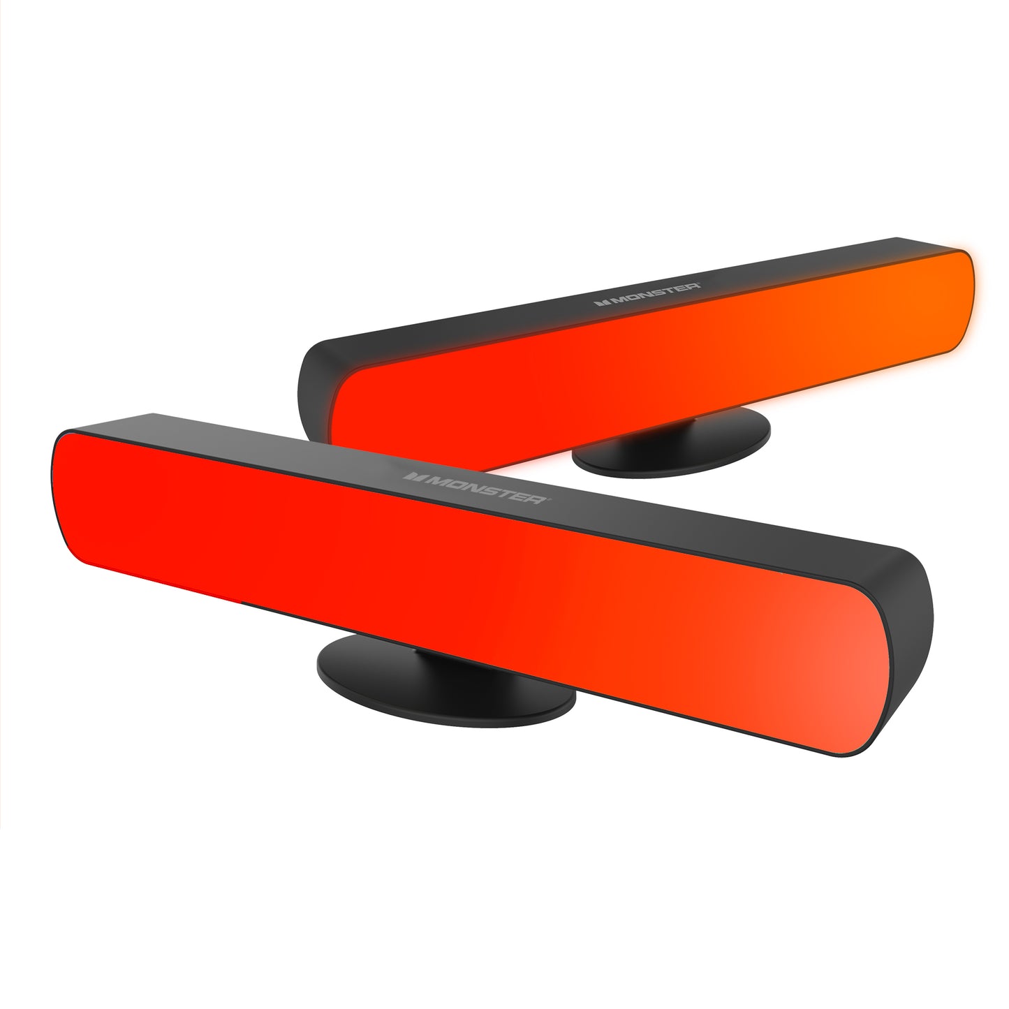 2-Pack Multi-Color LED Light Bar with Multi-Position Base