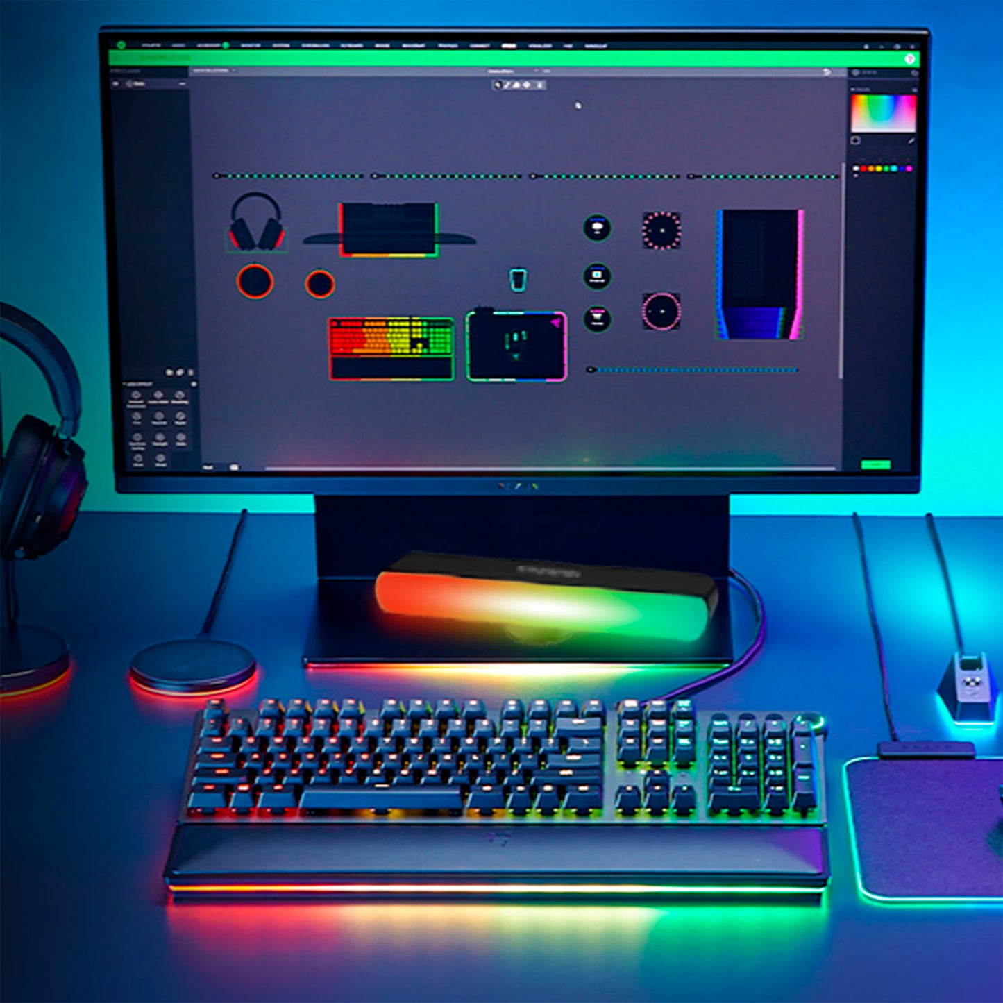 Smart Sound Reactive Color Flow Light Bar