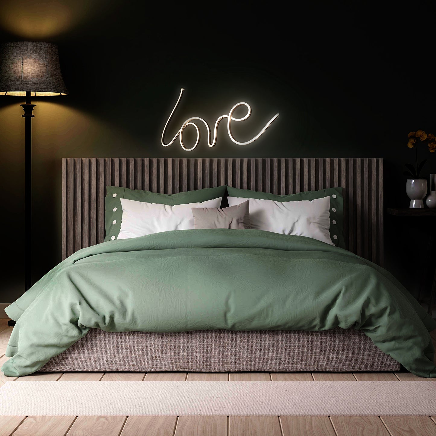 6.5ft Sound Reactive Neon Flex+ Light and 3D Memory Wire Core