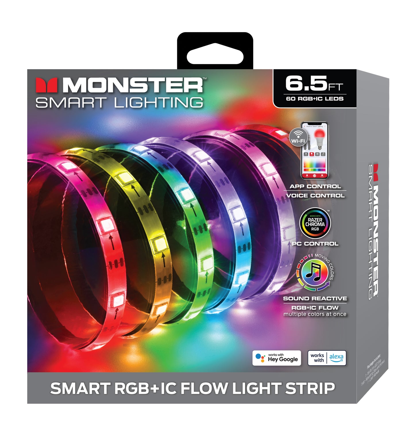 Smart Sound Reactive Color Flow Indoor LED Light Strip, Razer Chroma