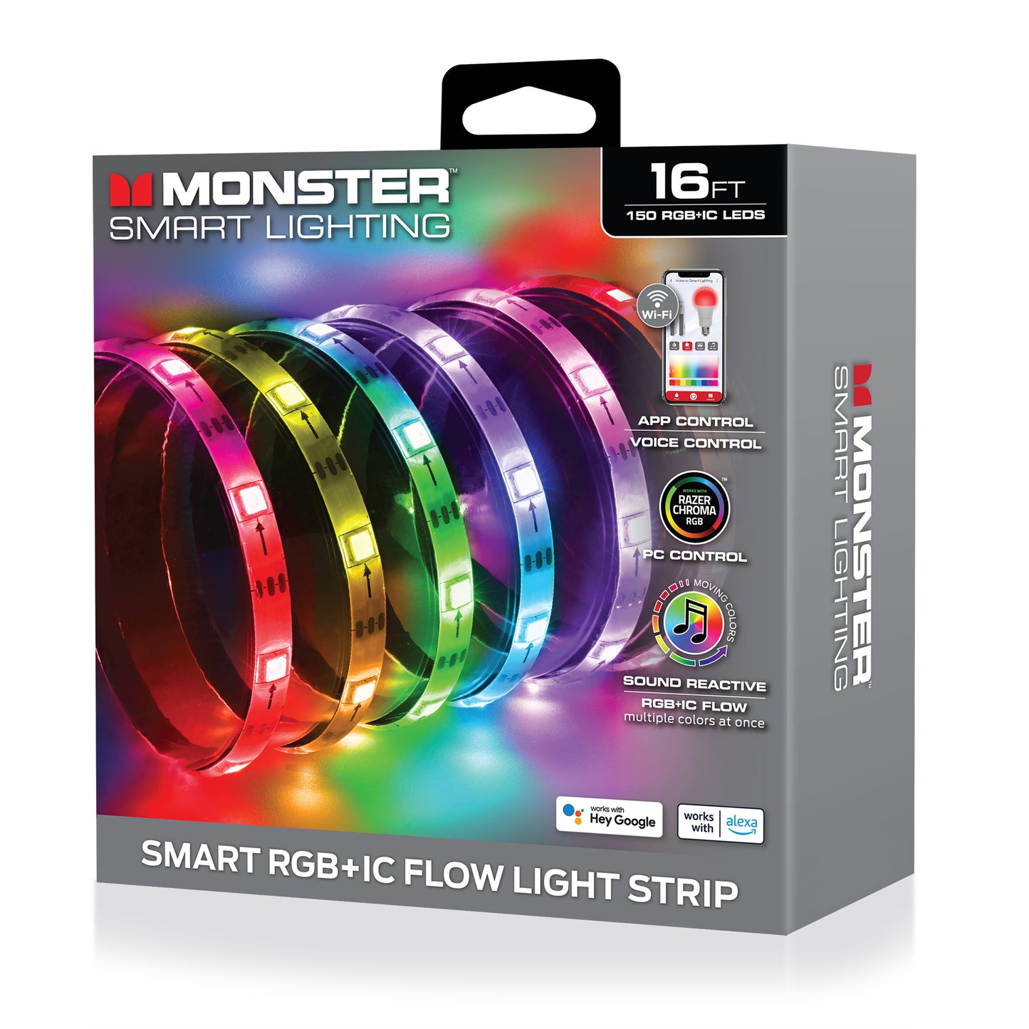 Smart Sound Reactive Color Flow Indoor LED Light Strip, Razer Chroma