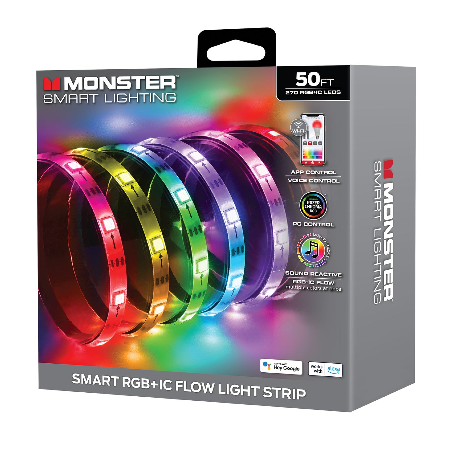 Smart Sound Reactive Color Flow Indoor LED Light Strip, Razer Chroma