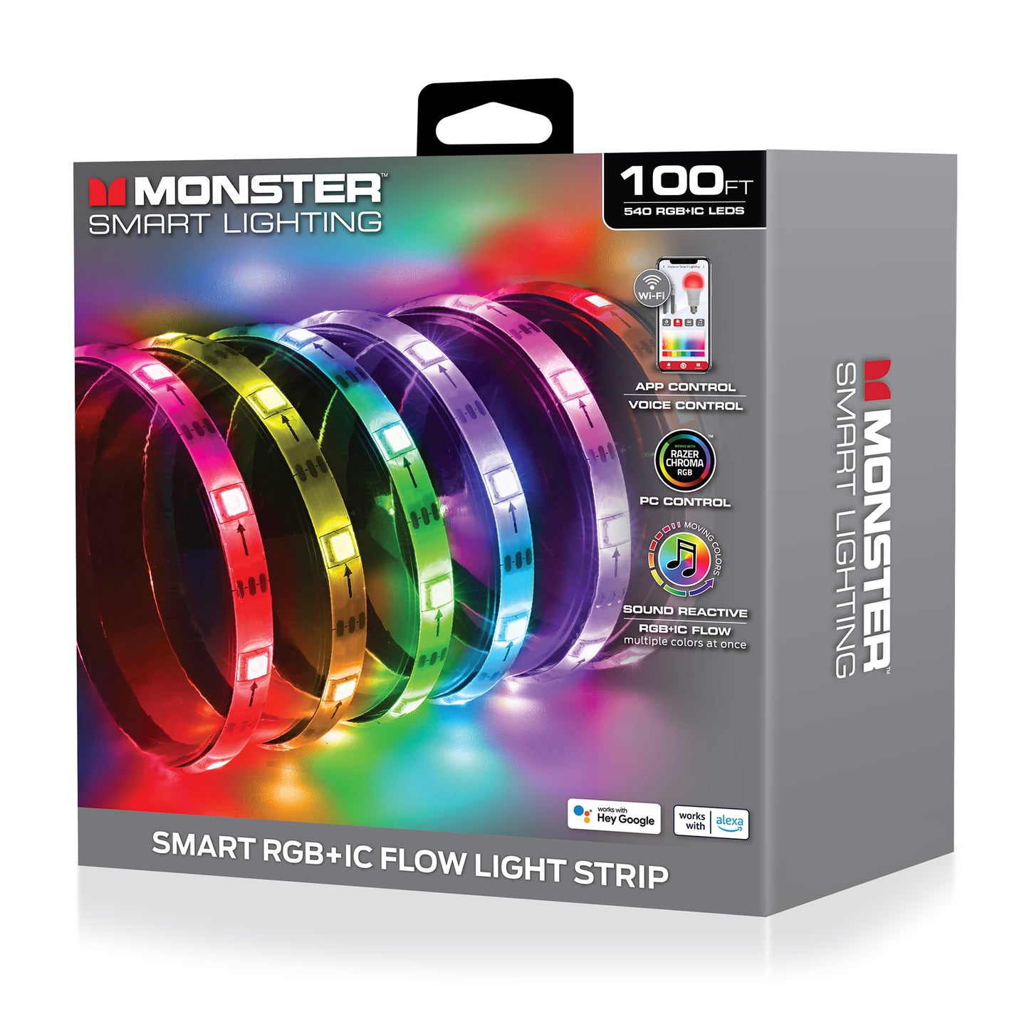 Smart Sound Reactive Color Flow Indoor LED Light Strip, Razer Chroma