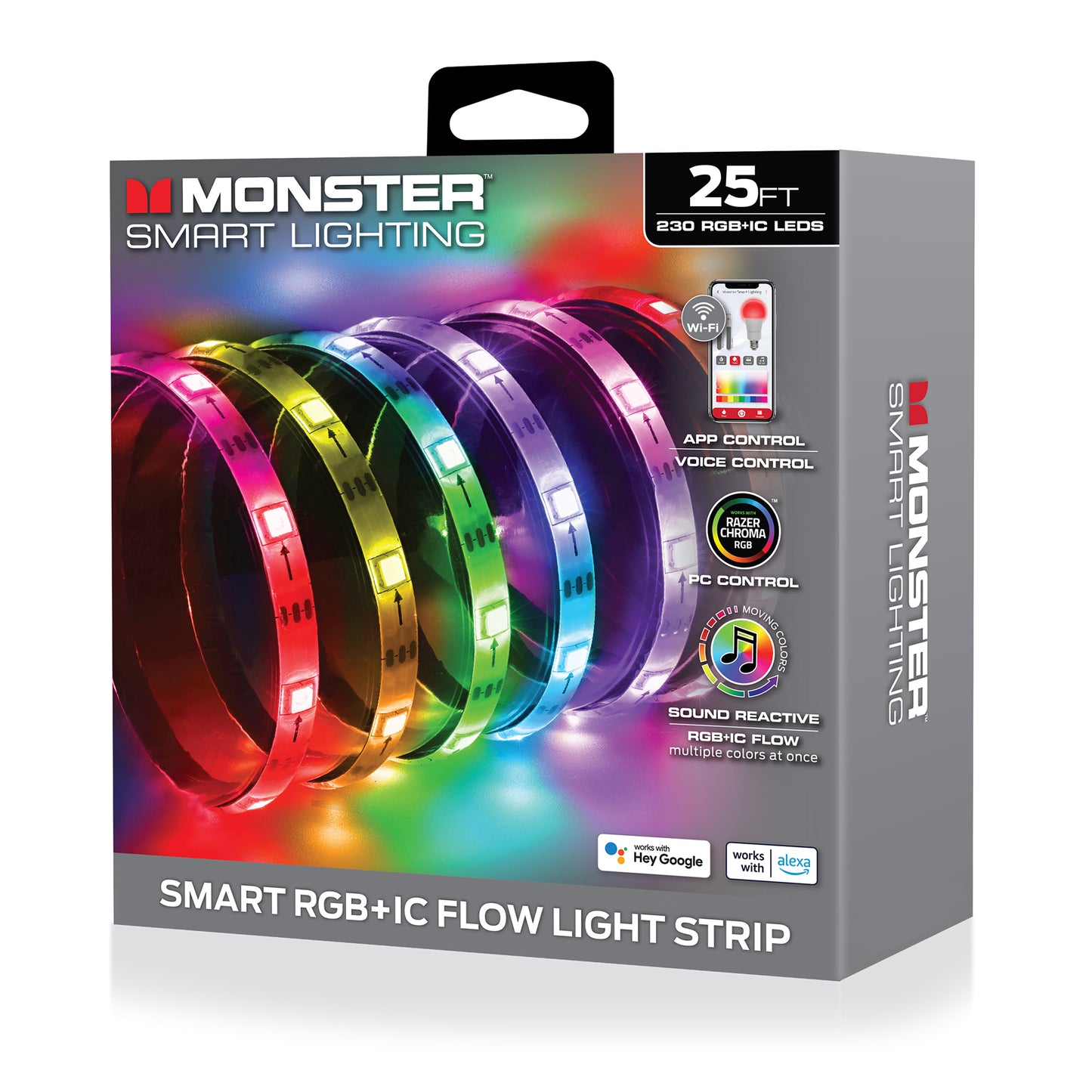 Smart Sound Reactive Color Flow Indoor LED Light Strip, Razer Chroma