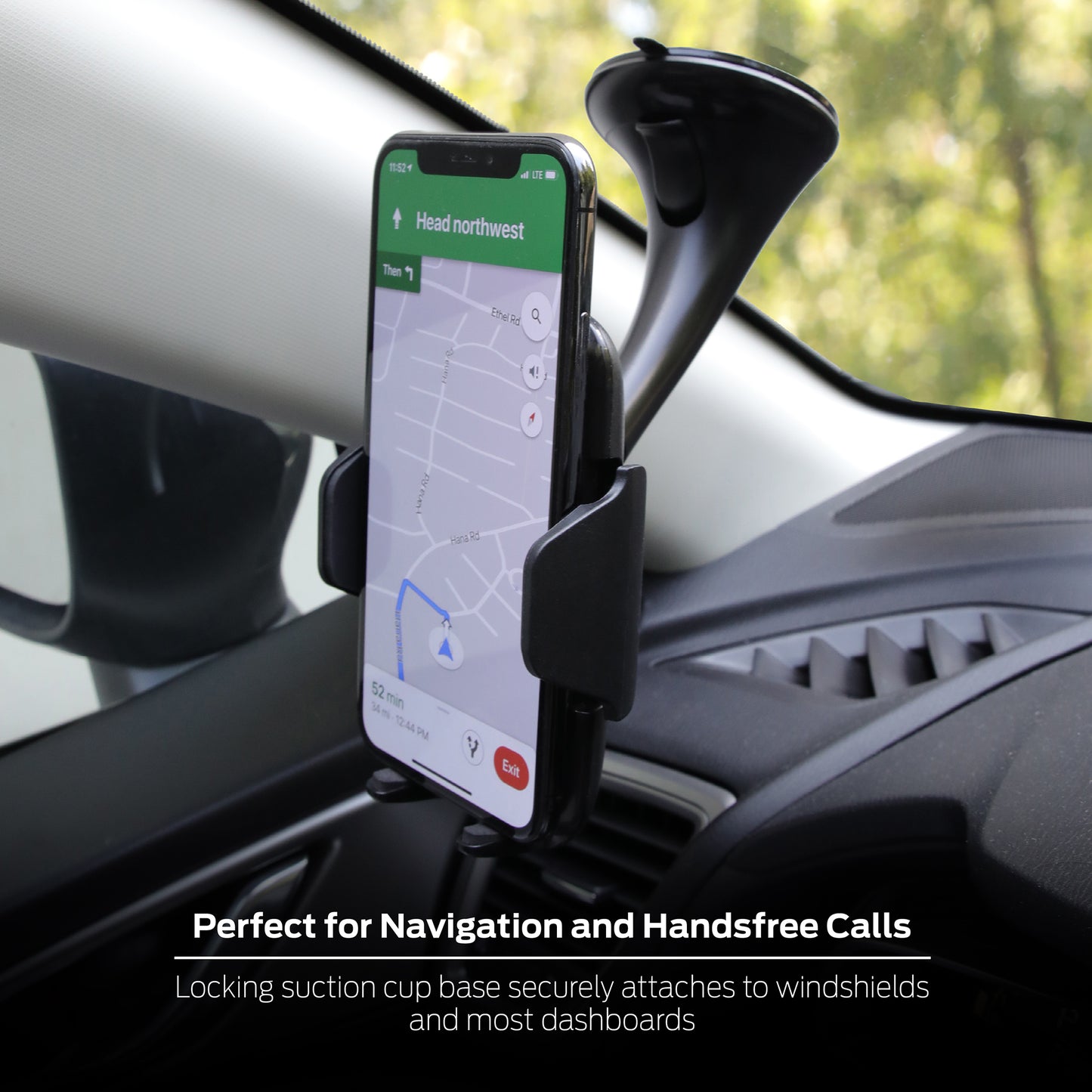 Wireless 10W Charging Dash Suction Phone Mount