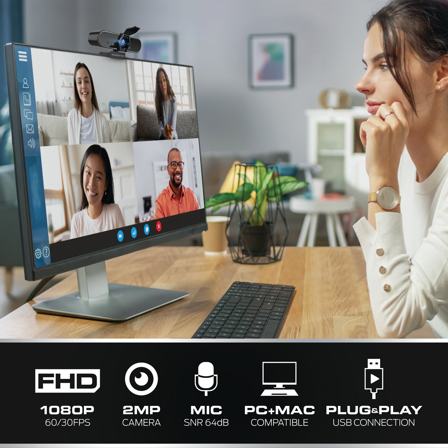 Premium Pro 1080P HD Insight FHD Webcam