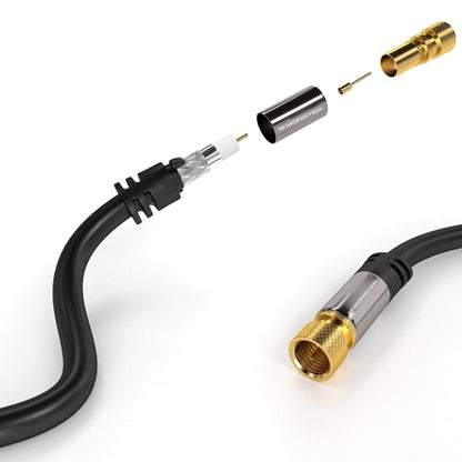 High-Performance RG-6 Quad Shield Coaxial Cable for High-Speed Internet