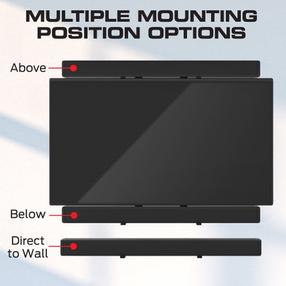 Tilt Motion Wall Mount For 32-70” TVs and Adjustable Soundbar Mount