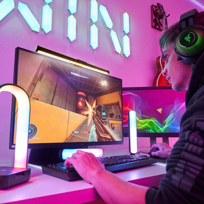 Duo Monitor Light Bar: Reduce Glare, Enhance Comfort, Boost Style, Level Up Your Gaming Atmosphere