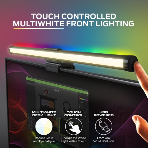 Duo Monitor Light Bar: Reduce Glare, Enhance Comfort, Boost Style, Level Up Your Gaming Atmosphere
