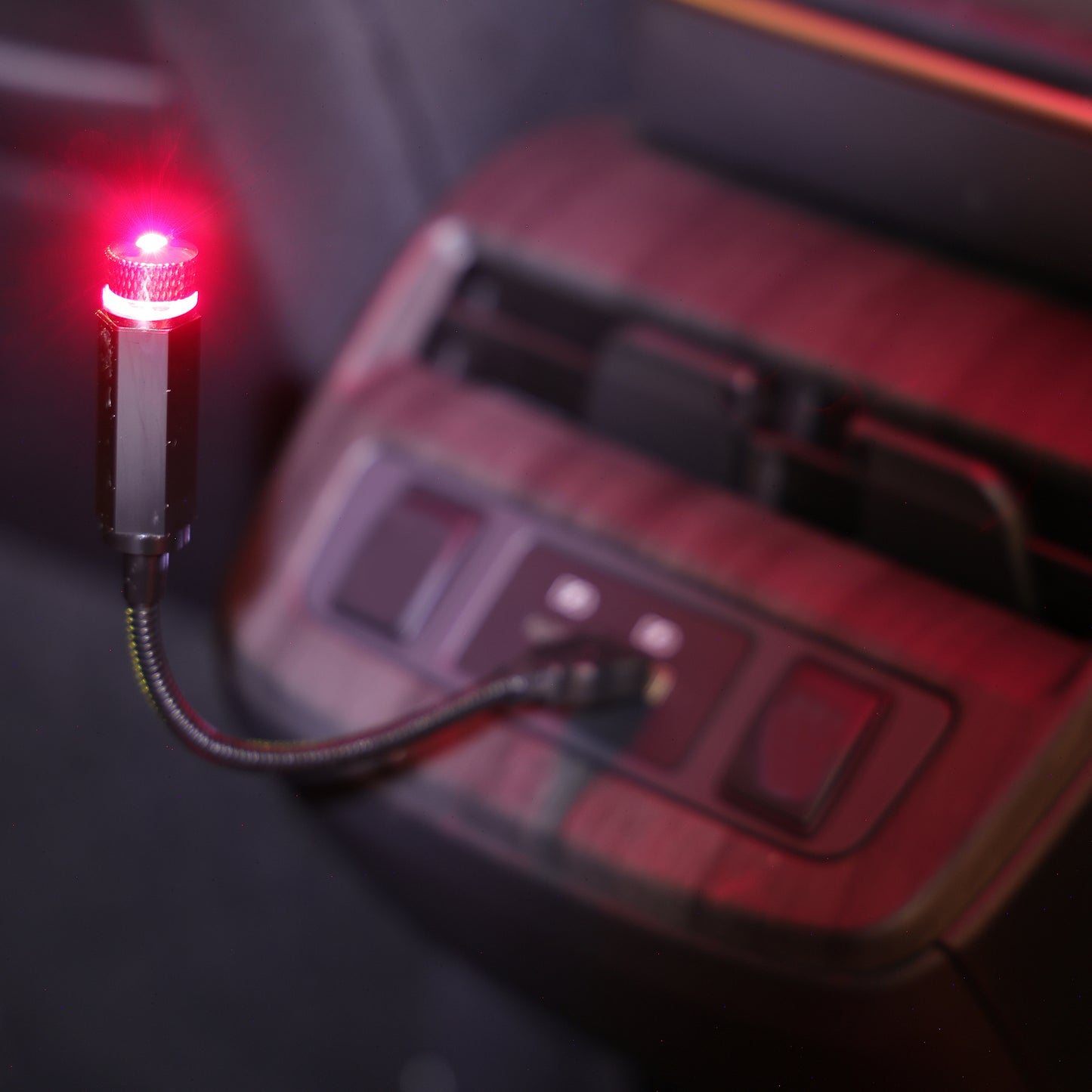 8" Red Starry Night LED Laser Light: USB-Powered Laser Accent