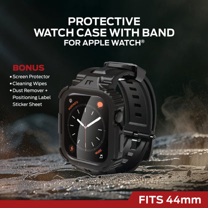 Rugged Smart Watch Band Compatible with Apple Watch, Military Grade Protective Case with Touch Sensitive Screen Cover