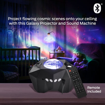 Monster Black Galaxy Light Projector & Bluetooth Sound Machine (10 Sounds)