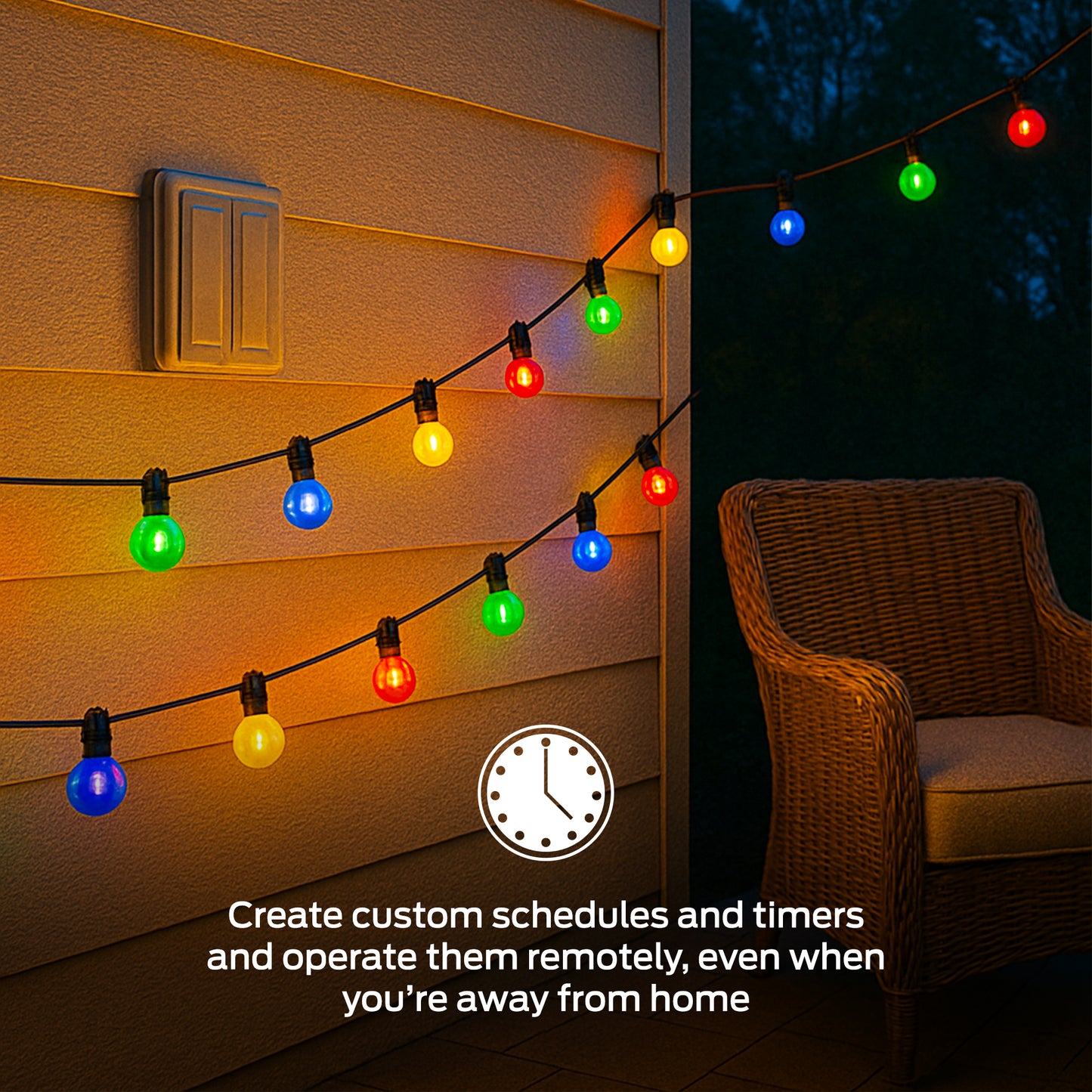 Monster Smart Dual Outdoor Plug with Wi-Fi, Weather-Resistant, 2 Outlets Compatible with Alexa & Google Home