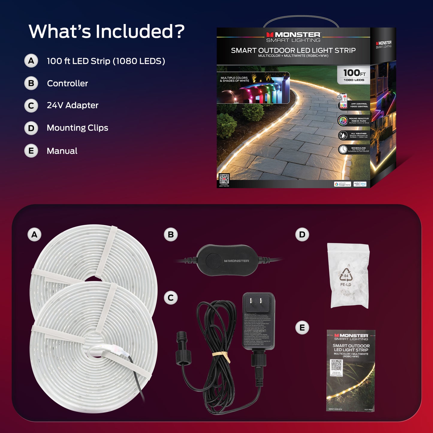 100Ft Outdoor Light Strip