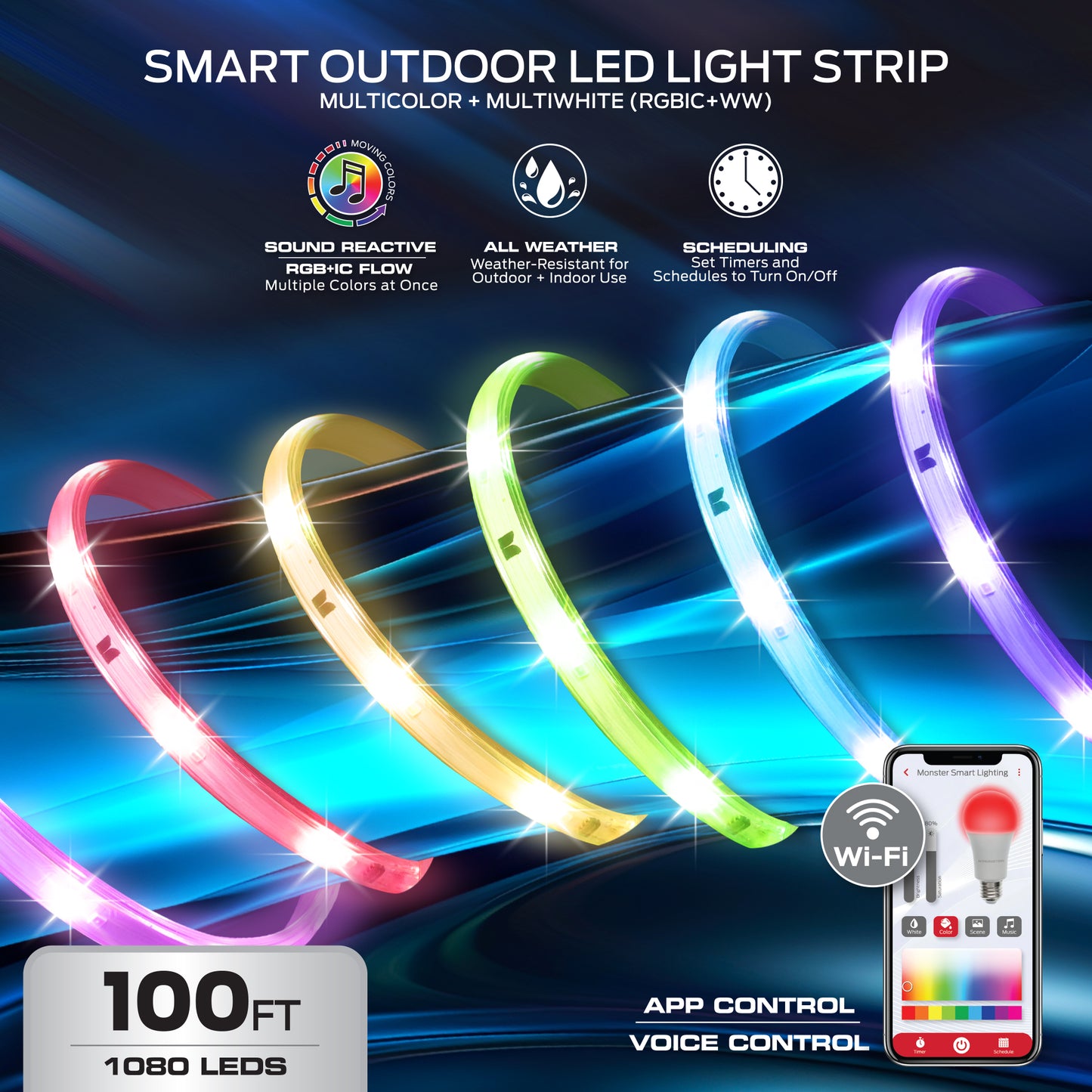 100Ft Outdoor Light Strip