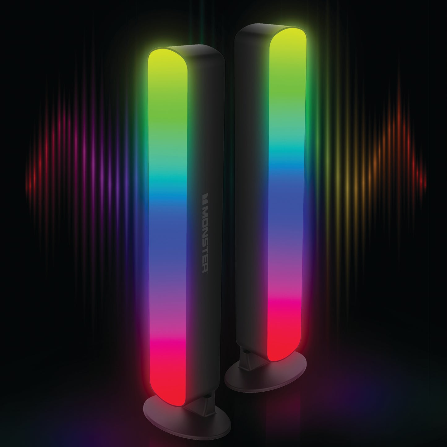 2 Pack Smart Wi-Fi Light Bars, Multi-Color RGB+IC Razor Chroma TV & Gaming, Dimmable, Sound Reactive, App & Voice Control