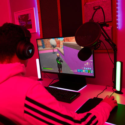 2 Pack Smart Wi-Fi Light Bars, Multi-Color RGB+IC Razor Chroma TV & Gaming, Dimmable, Sound Reactive, App & Voice Control