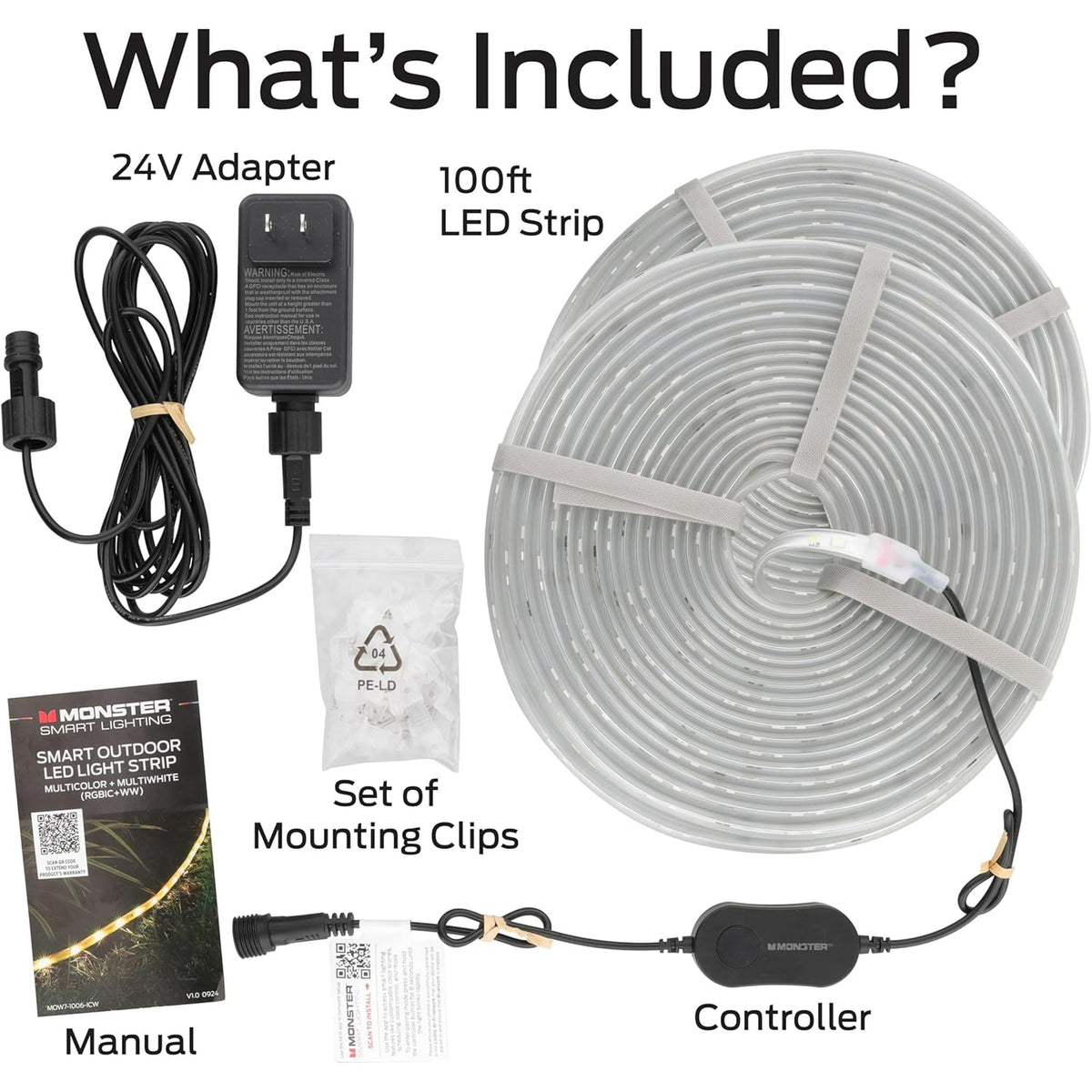 Smart Outdoor Multicolor and Multi-White LED Light Strip