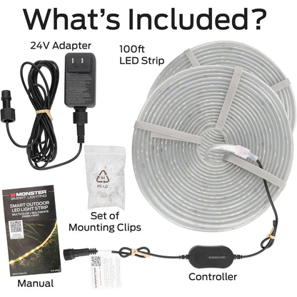 Smart Outdoor Multicolor and Multi-White LED Light Strip