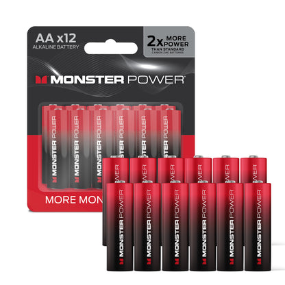 AA Batteries 12 PACK MONSTER