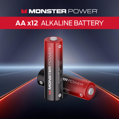 AA Batteries 12 PACK MONSTER