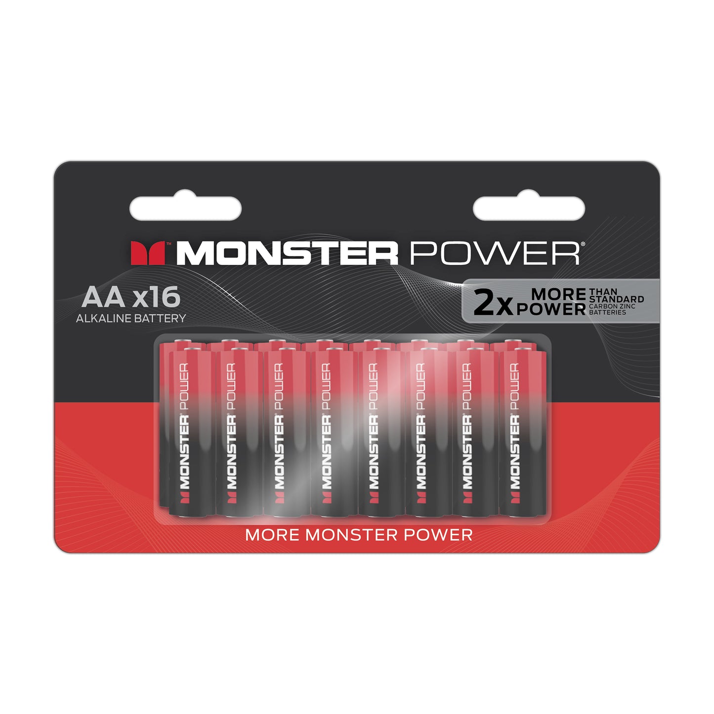 AA Batteries 16 PACK MONSTER