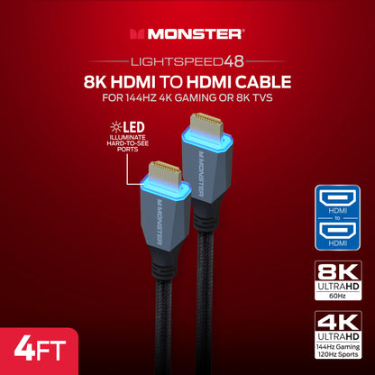 Monster 8K HDMI Cable 4ft
