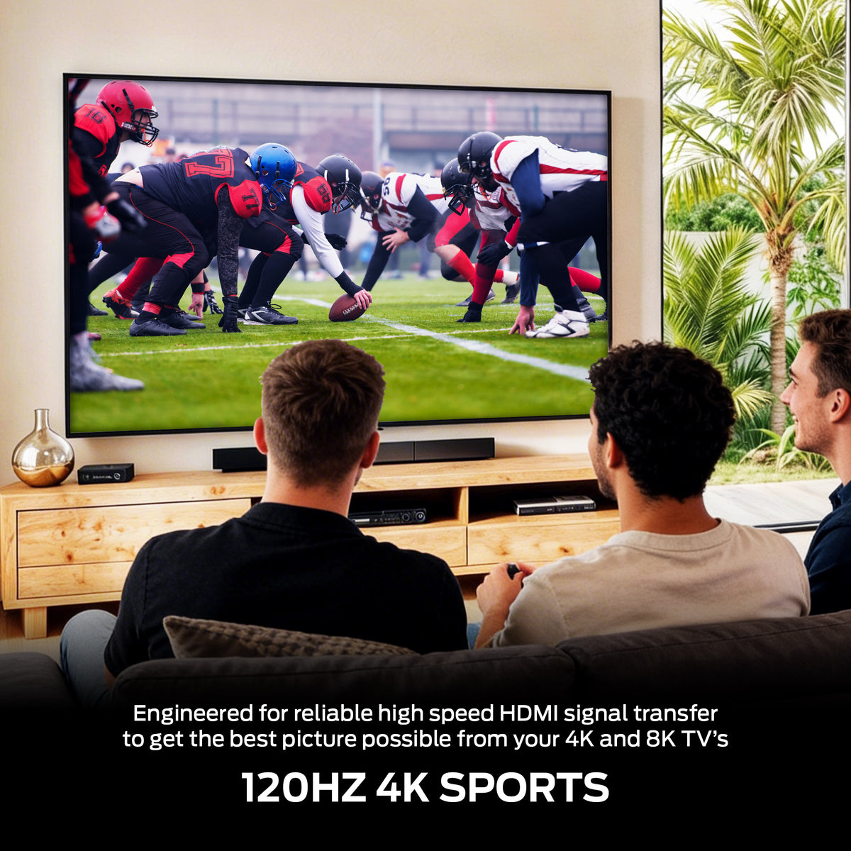 Monster 8K HDMI Cable 2 Pack 10 ft, Ultra High Speed HDMI 2.1 Cords with LED Illuminated Connectors, 48Gbps, 8K 60Hz & 4K 144Hz Gaming