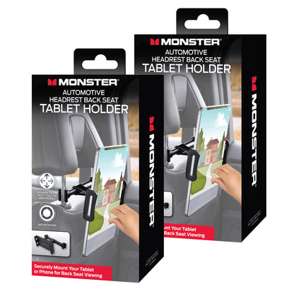 2 pack Universal Backseat Headrest Tablet Mount - Keep Passengers Entertained on the Go!