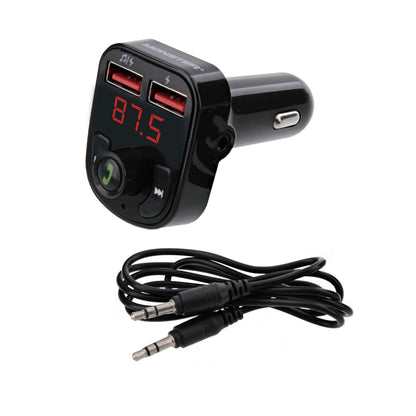 Bluetooth FM Transmitter With 3.1 Amp USB Charging Ports, USB/USB-A