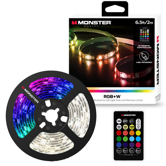 6.5 ft Multi-Color LED Light Strip, Multi-White