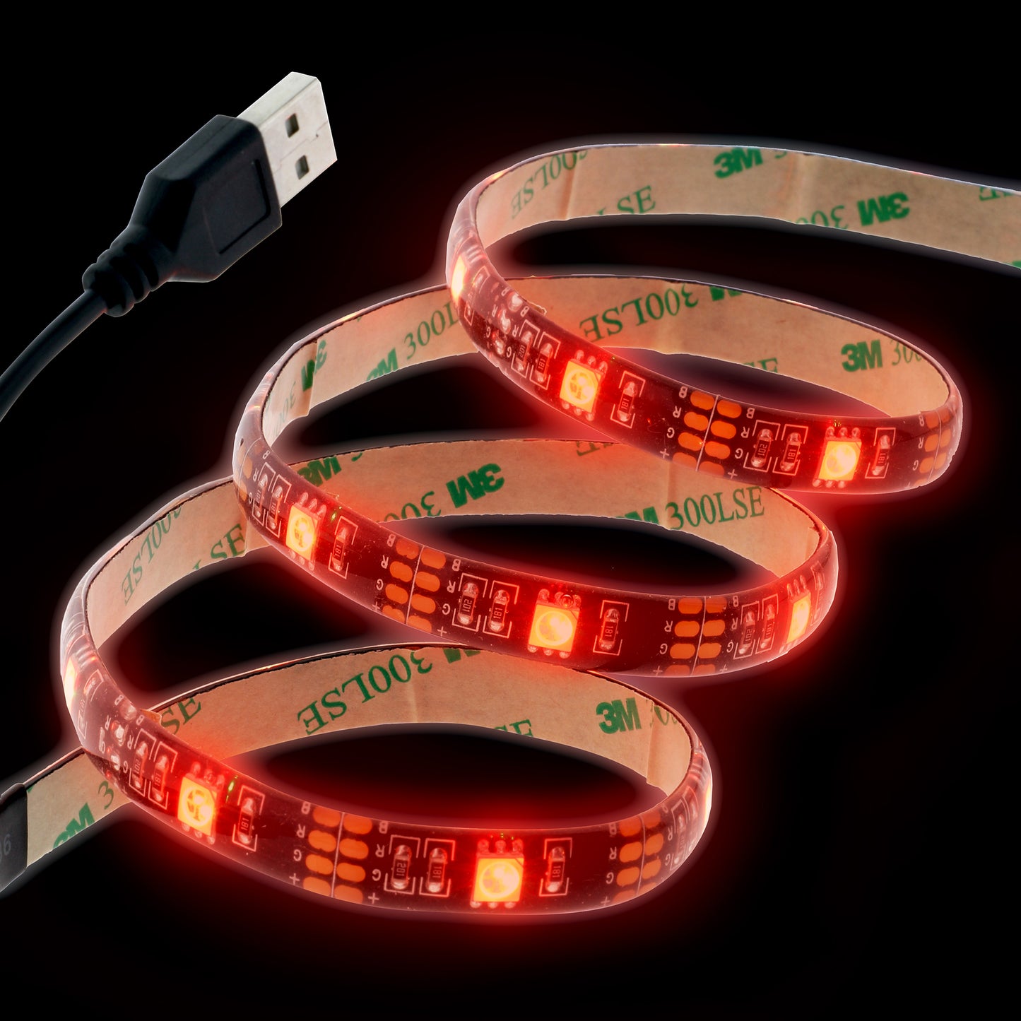Sound Reactive 6.5 ft Multi-Color LED Light Strip, Remote Control