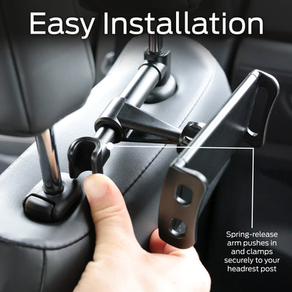 2 pack Universal Backseat Headrest Tablet Mount - Keep Passengers Entertained on the Go!