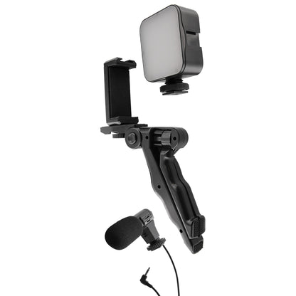 Smartphone LED Video Recording Mount, for Vlogging/Live Streams/Social Media