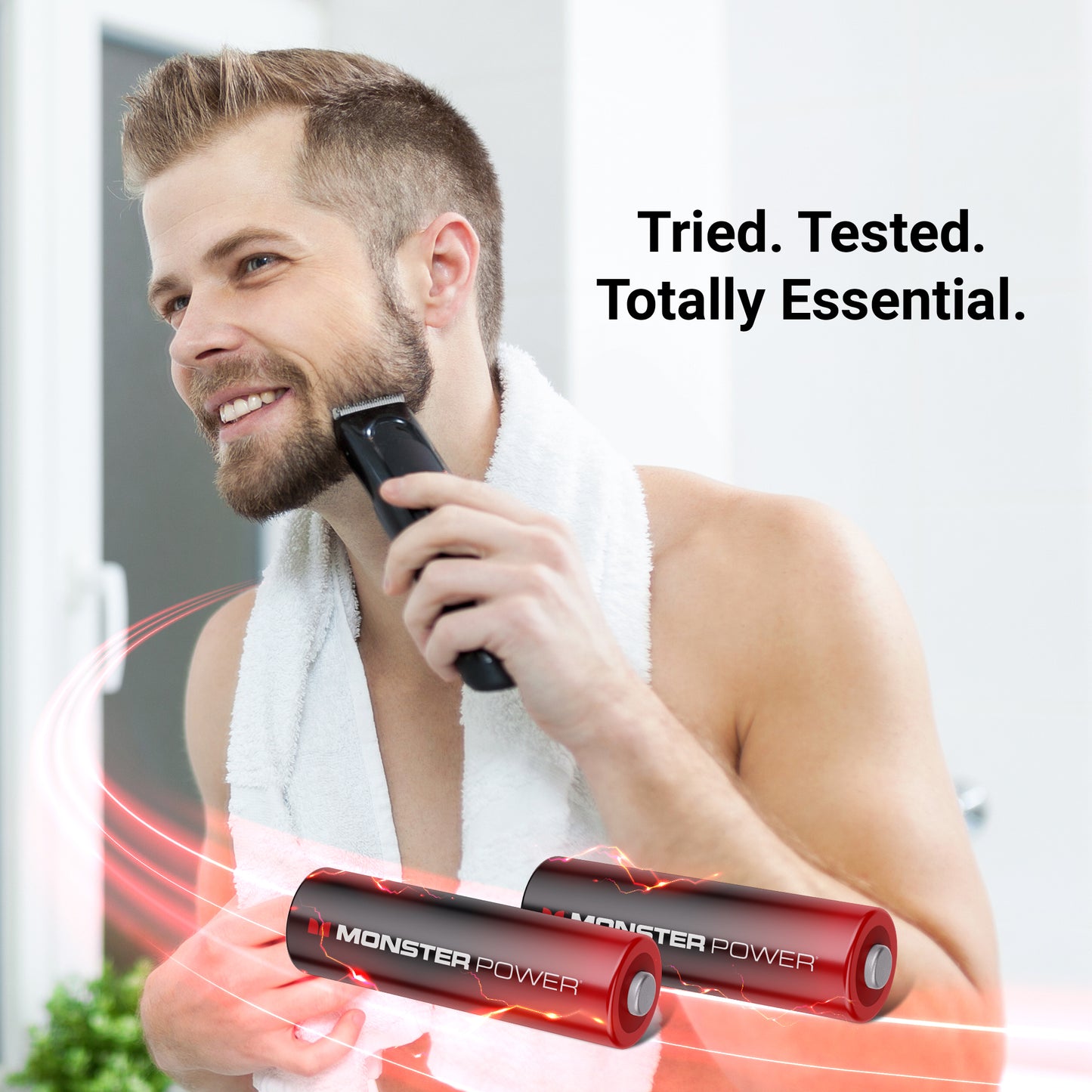 Monster AA Alkaline Batteries (20-Pack) | 2X Power Boost for High-Drain Devices