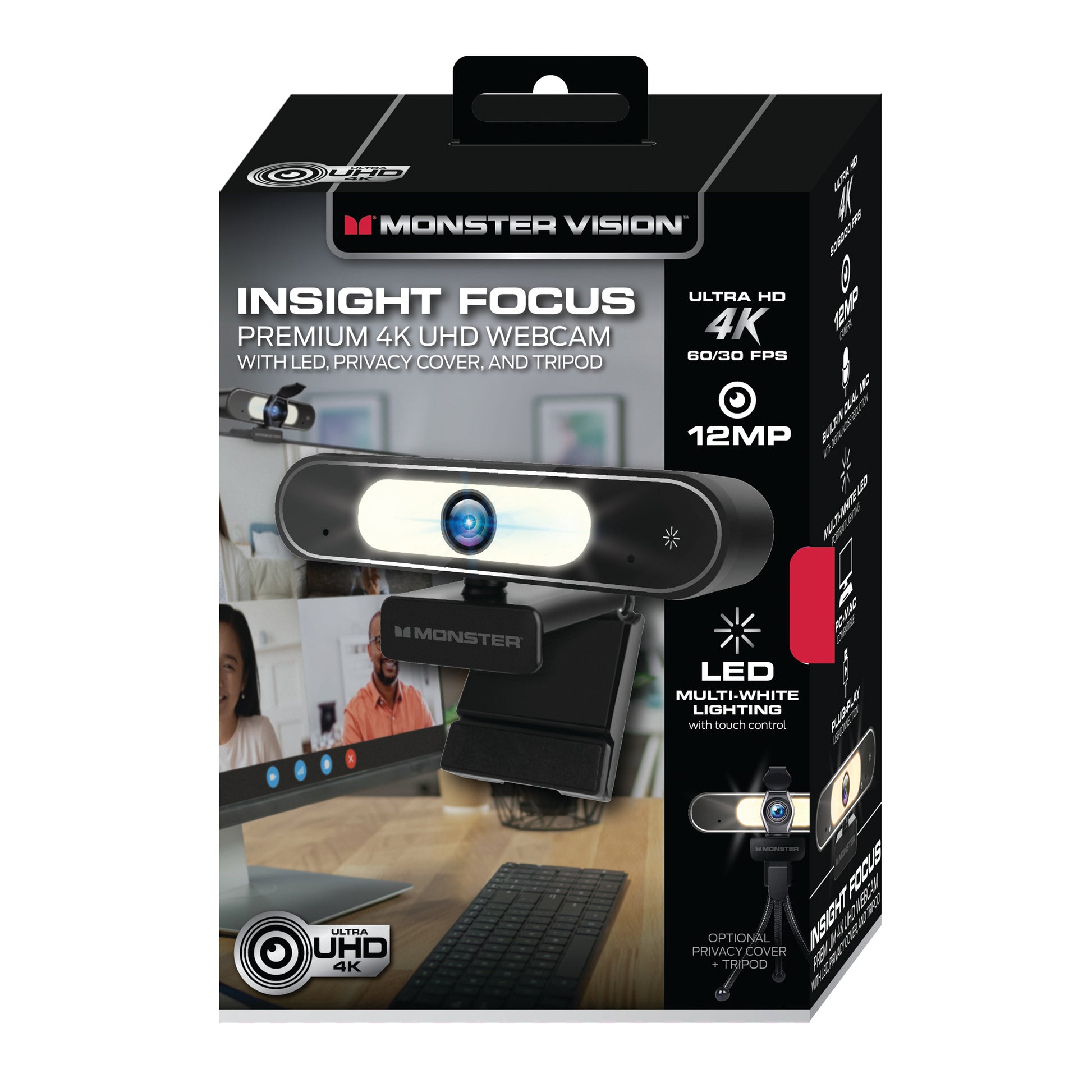 THUSTAR Caméra documentaire et webcam 4K 8 MP avec deux microphones, visualiseur USB, format A3, lumières THUSTAR Caméra documentaire et webcam 4K 8 MP avec deux microphones, visualiseur USB, format A3, lumières